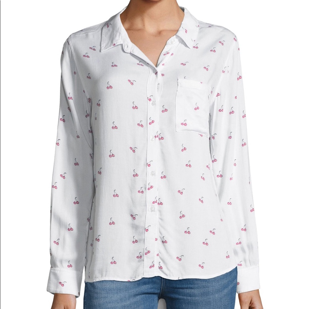 Rails Rocsi cherry print Button down
